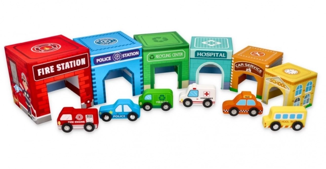 Piramidă de cupe cu vehicule