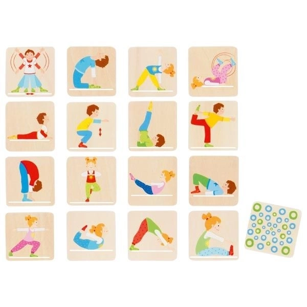 Goki pexeso din lemn Gimnastică pentru corp și memorie