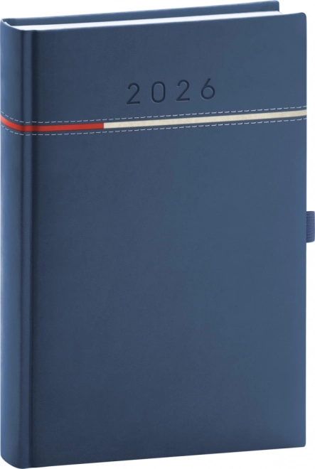 Jurnal zilnic Tomy albastru-roșu 2026