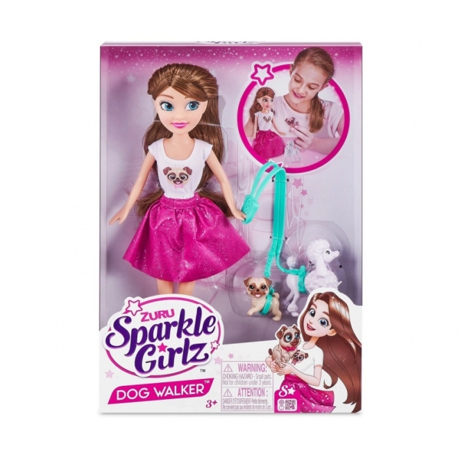 zestaw plimbare cu câine Sparkle Girlz 27 cm