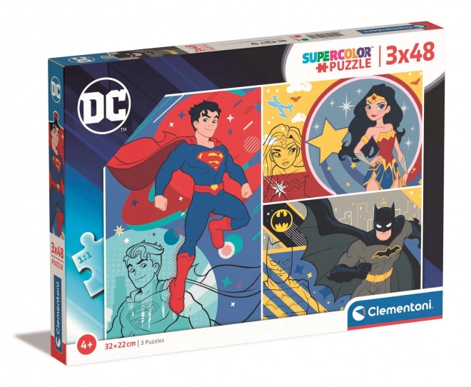 Puzzle 3x48 piese - DC Comics