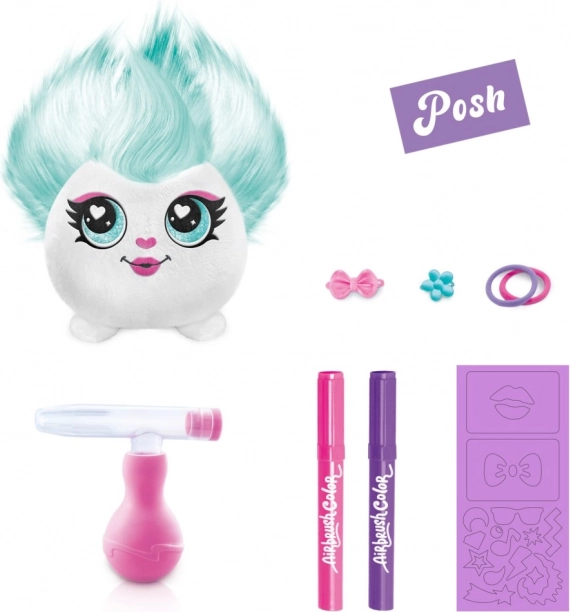 Set creativ Airbrush pentru păr Hair'iffic Mini