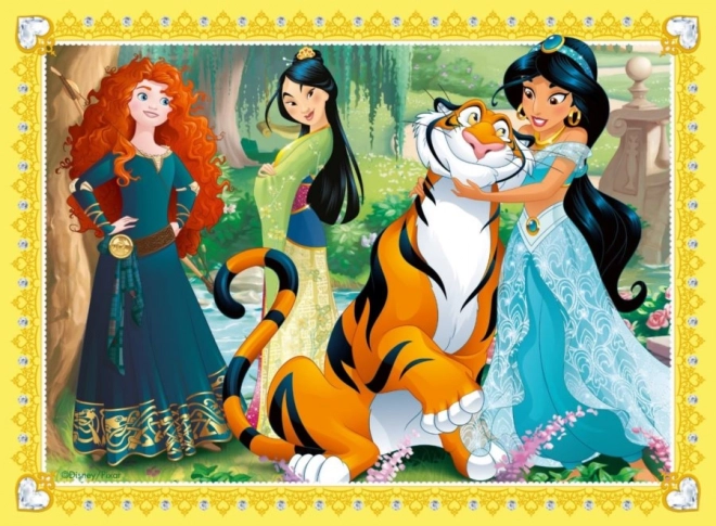 Puzzle disney prințese îngrijire iubitoare 4 în 1