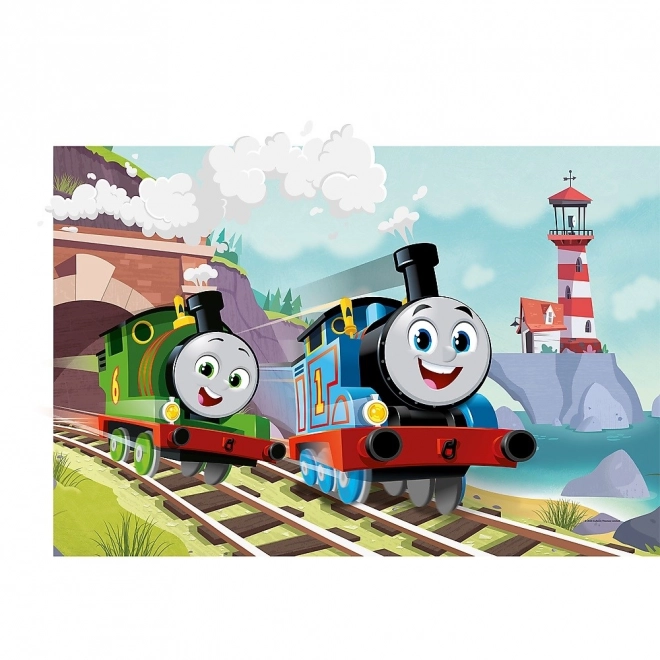 Puzzle Maxi Thomas și Percy pe șine