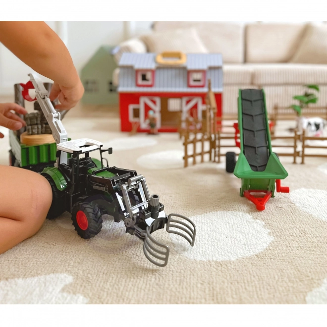 Set de utilaje agricole cu tractor Woopie