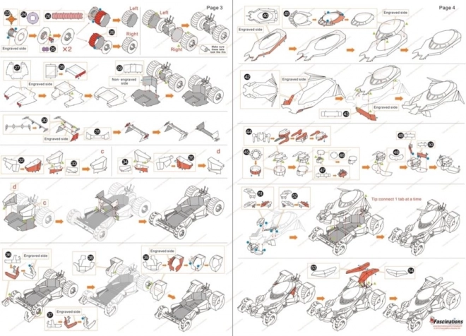 Puzzle 3D Metal Earth Batmobil Batman vs. Superman