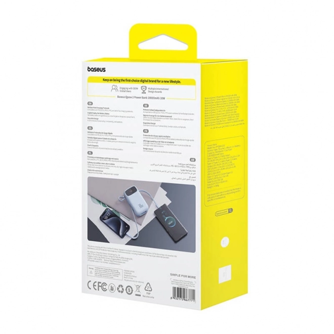 Powerbank Baseus QPow 20000mAh albastru