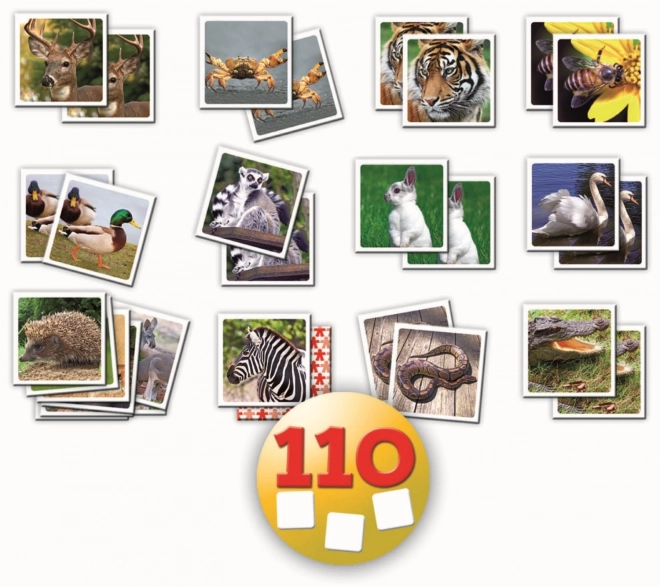 Joc Educa Pexeso Animale 110 cartonașe