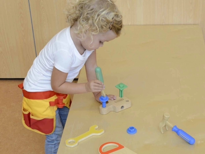 Curea Pentru Unelte de Tâmplar MASTERKIDZ cu 12 Piese