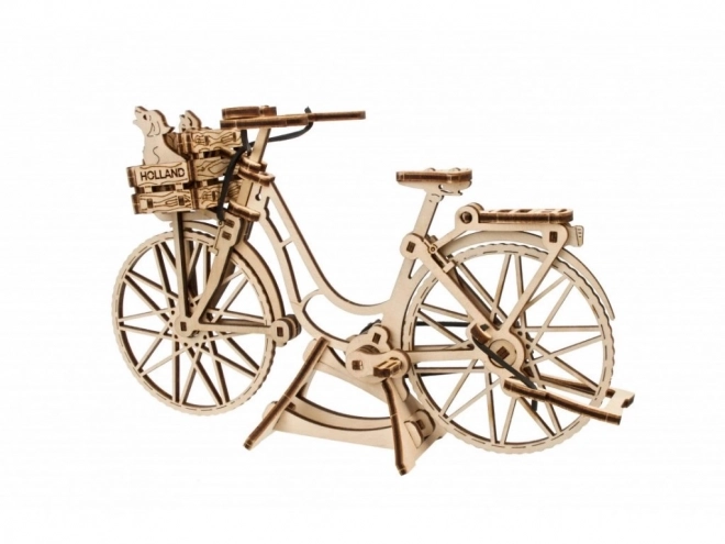 Puzzle mecanic din lemn 3D bicicleta olandeză de la Ugears