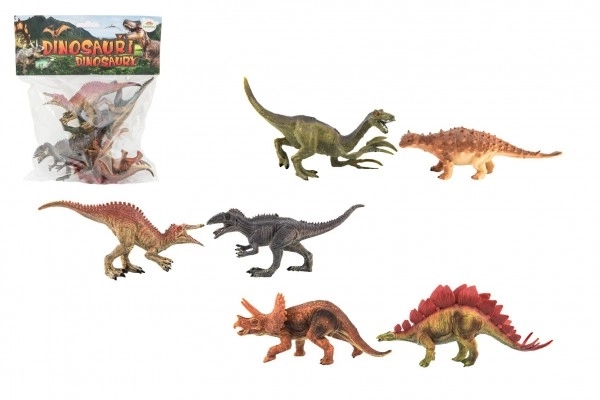 Set dinozauri de plastic 15-16cm 6 bucăți