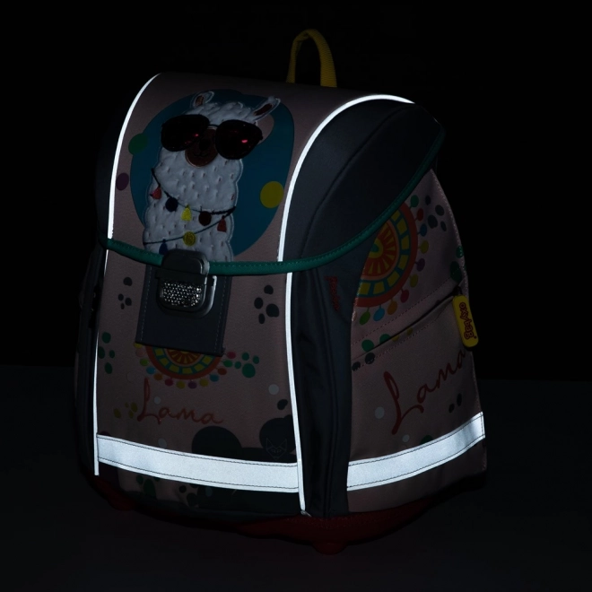 Rucsac Școlar Premium Light cu Model Lama