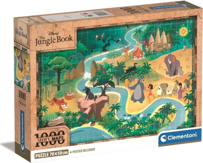 Puzzle 1000 piese Harta de Poveste Cartea Junglei