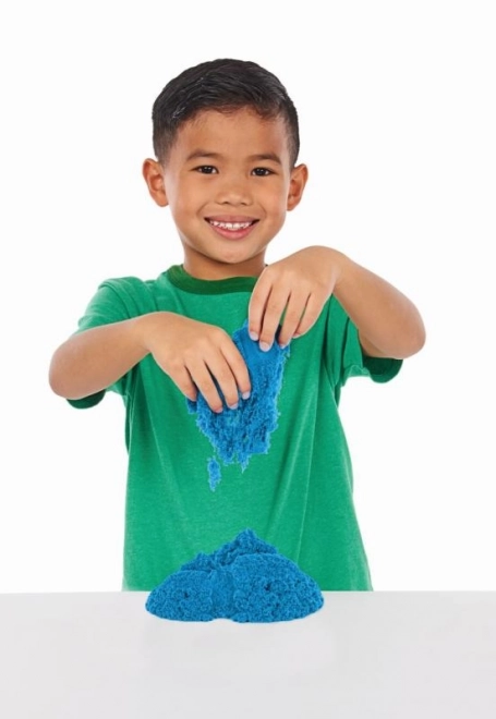 Kinetic Sand set cutie cu nisip lichid albastru