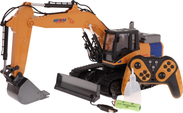 Excavator R/C pentru copii cu lumini și sunete