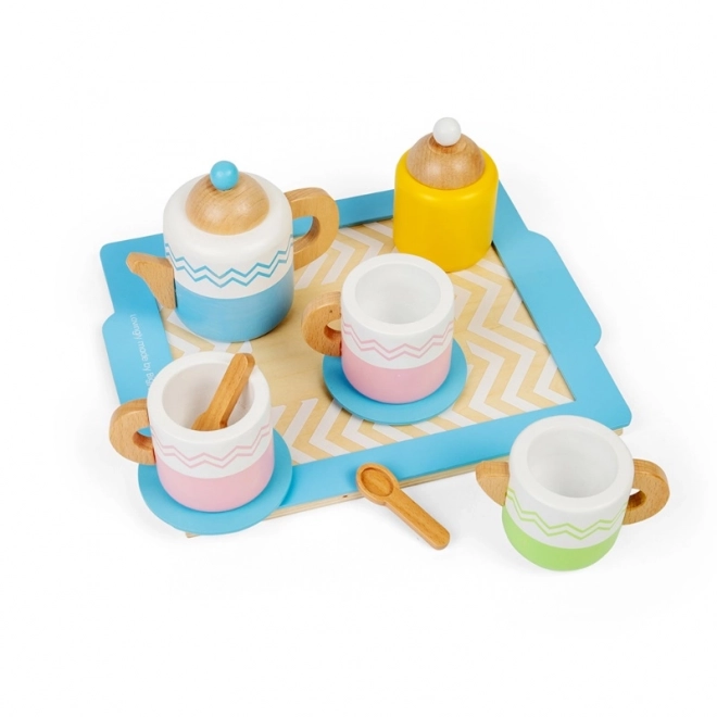 Set de ceai cu tavă Bigjigs Toys