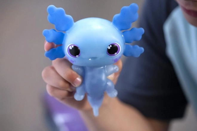 Zabawka interactivă Animagic Axolotl albastru