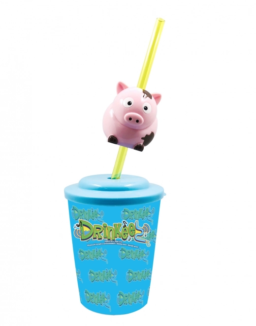 Pahare cu pai și animale sonore Drinkeez