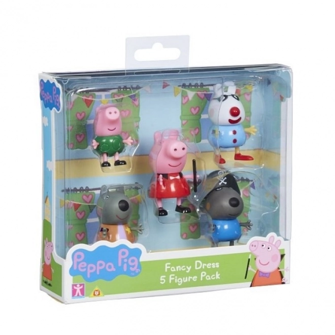 set figurine Peppa Pig în costume de carnaval