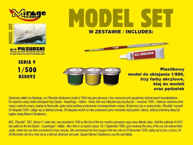 Model de nave m/s Piłsudski