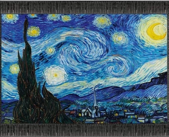 Puzzle Noapte Înstelată cu cadru și lipici 3în1