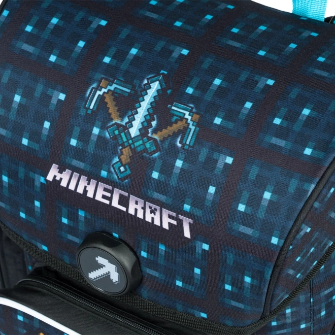 Ghiozdan pentru școală Ergo Minecraft Blue Axe