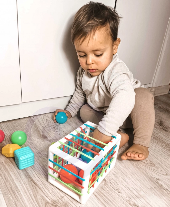 Jucărie Cub Sensory WOOPIE cu Forme Colorate