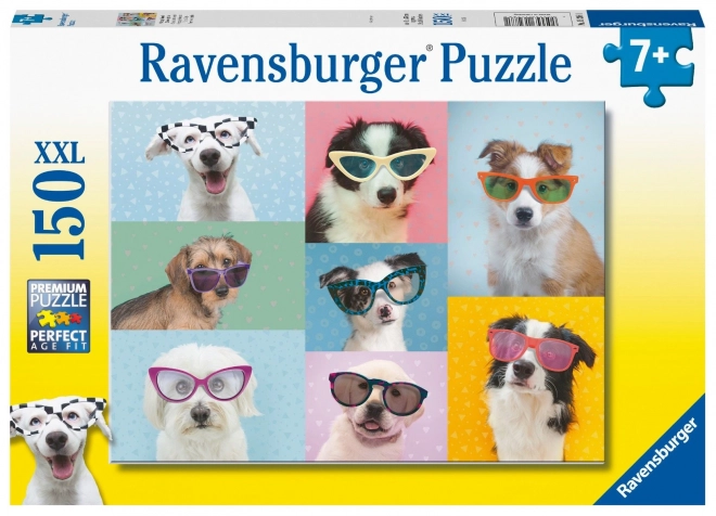 Puzzle câini amuzanți XXL 150 de piese
