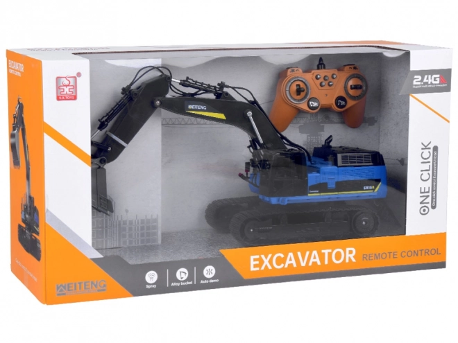 Excavator cu telecomandă și efecte