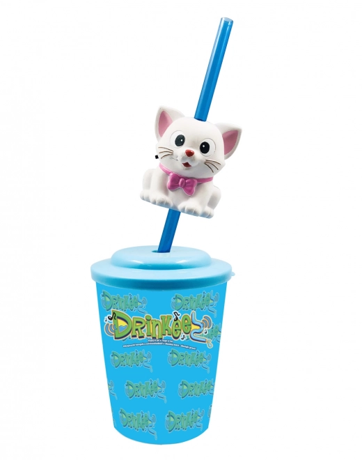 Pahare cu pai și animale sonore Drinkeez