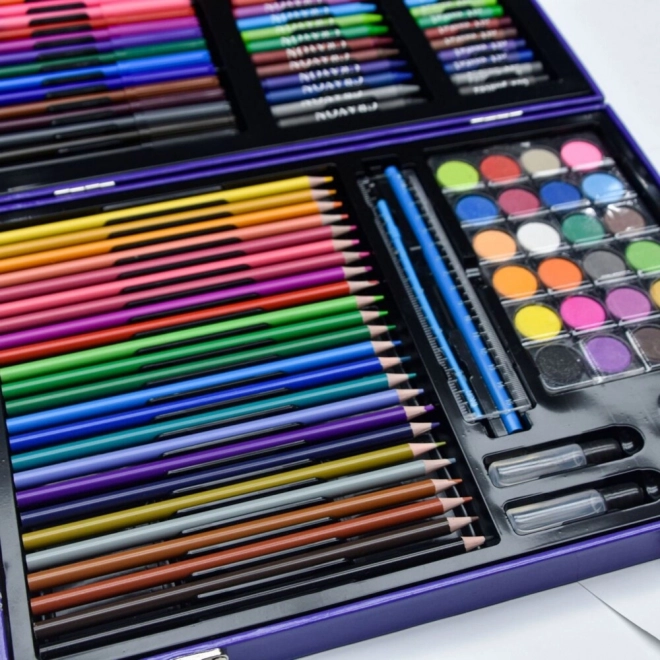 Set artistic în valiză cu unicorn roz