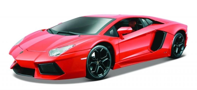 Mașinuță metalică Lamborghini Aventador LP700-4 portocaliu metalizat