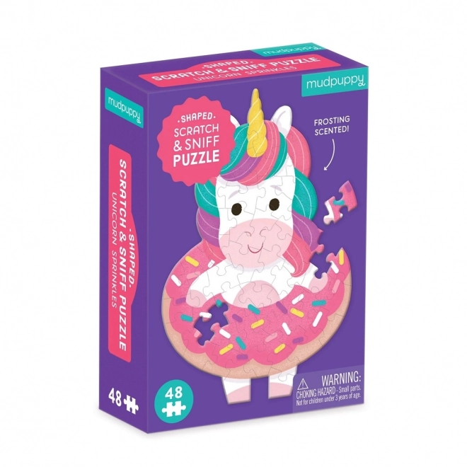 Puzzle unicorn cu aromă 48 piese Mudpuppy