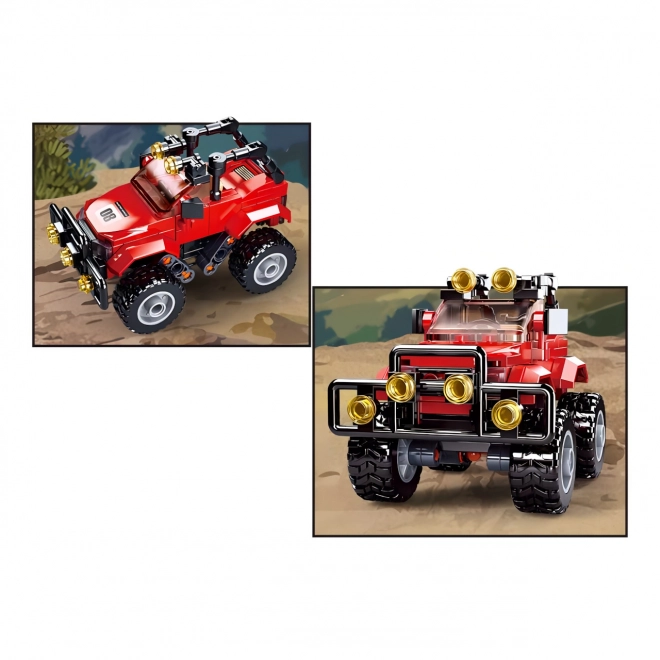 Set de construcție Sluban Town Jeep roșu