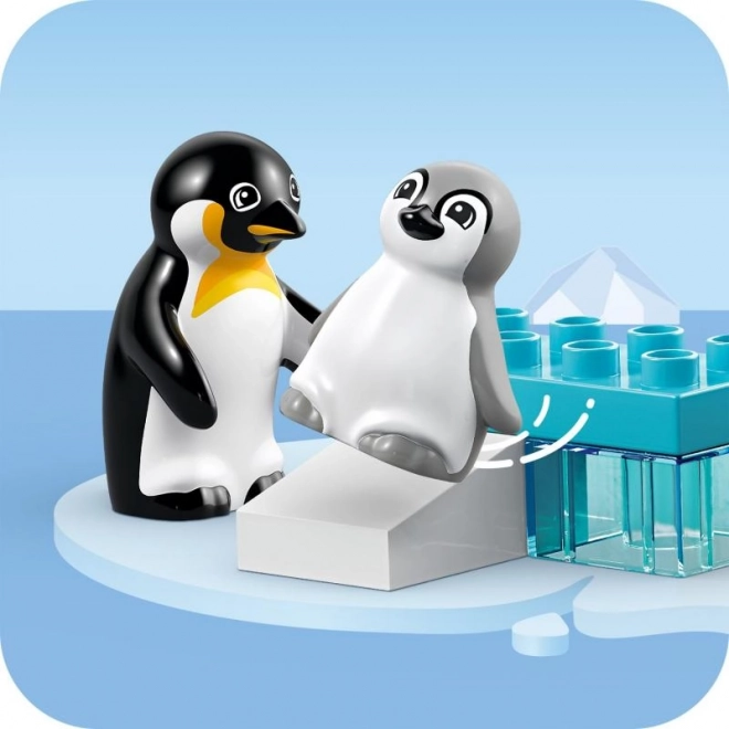 Lego Duplo Rodinke animale sălbatice: Pinguini și lei