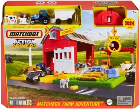 Set Matchbox fermă animale tractor sunet