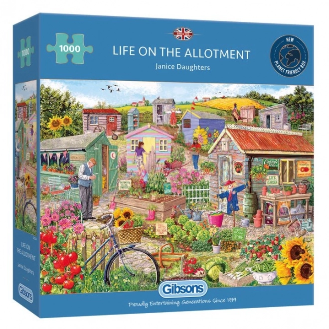 Puzzle Viața în grădină 1000 piese