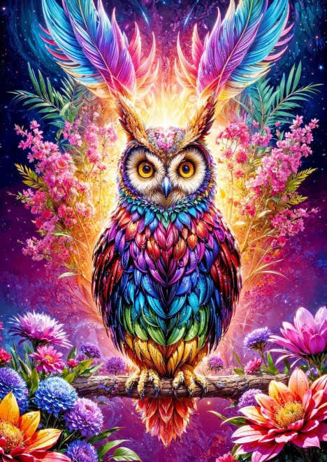 Puzzle Neon Bufnița 1000 piese