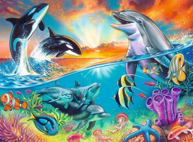 Puzzle Ravensburger Viata in ocean XXL