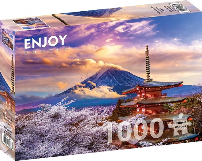 Puzzle Muntele Fuji primăvara 1000 de piese