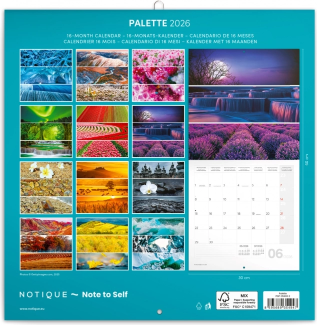 Calendar de notițe Paleta 2026