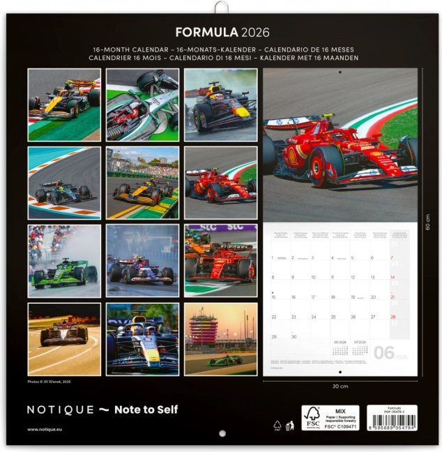 Calendar notițe Formula 1 – Jiří Křenek 2026