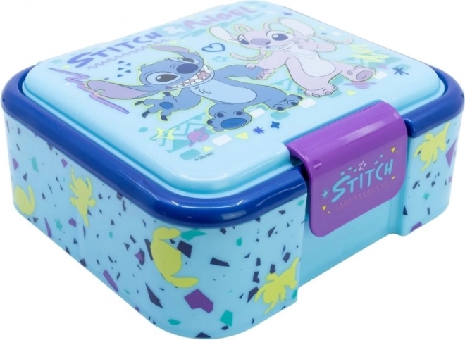 Cutie de gustare Stitch cu trei compartimente
