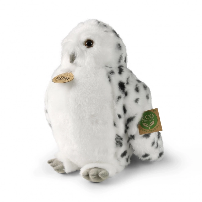 Bufniță de pluș Albă de Zăpadă cu Cap Rotativ 28 cm Eco-friendly