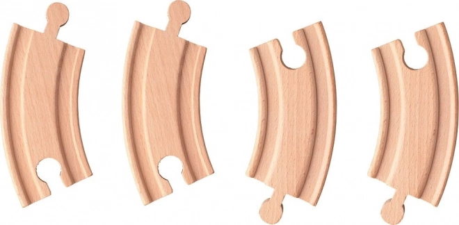 Curbe de cale ferată - set 4 piese scurte