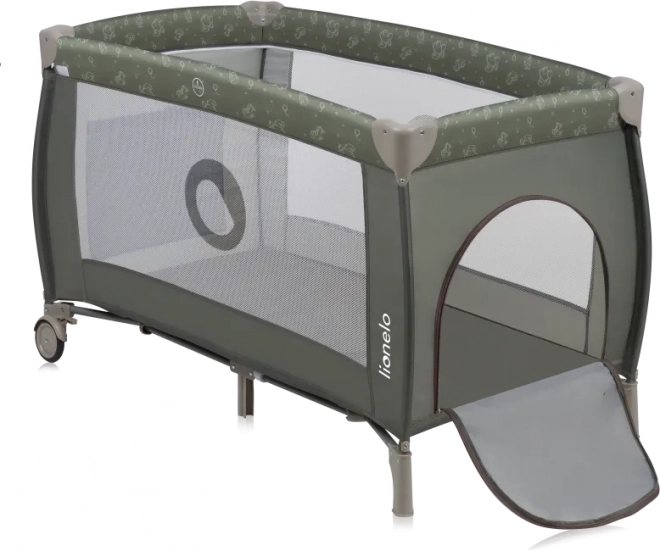 Pat pentru călătorii Lionelo Sven Plus Beige Olive