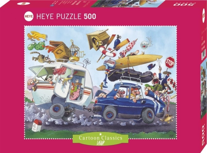 Puzzle clasic desen animat: Odjezd na dovolenou 500 piese