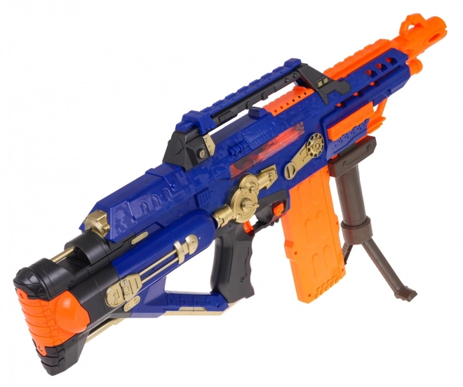 Mega pistolet automat Blaze Storm cu proiectile albastre