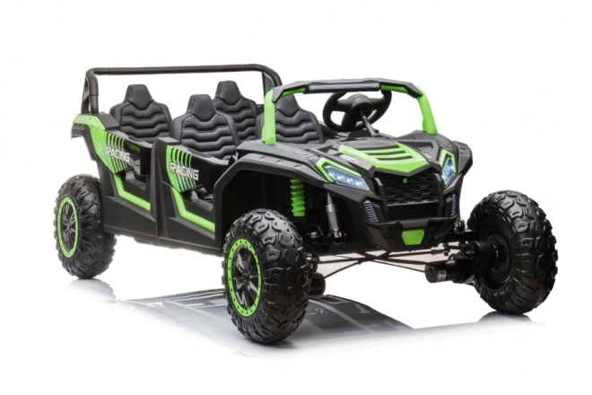 Mașină electrică buggy 4x4 verde