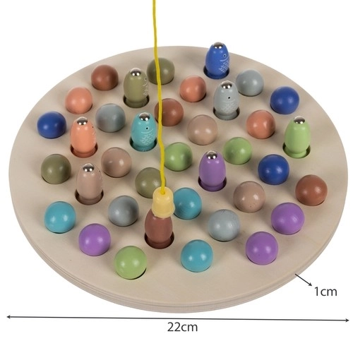 Joc pescuit magnetic din lemn